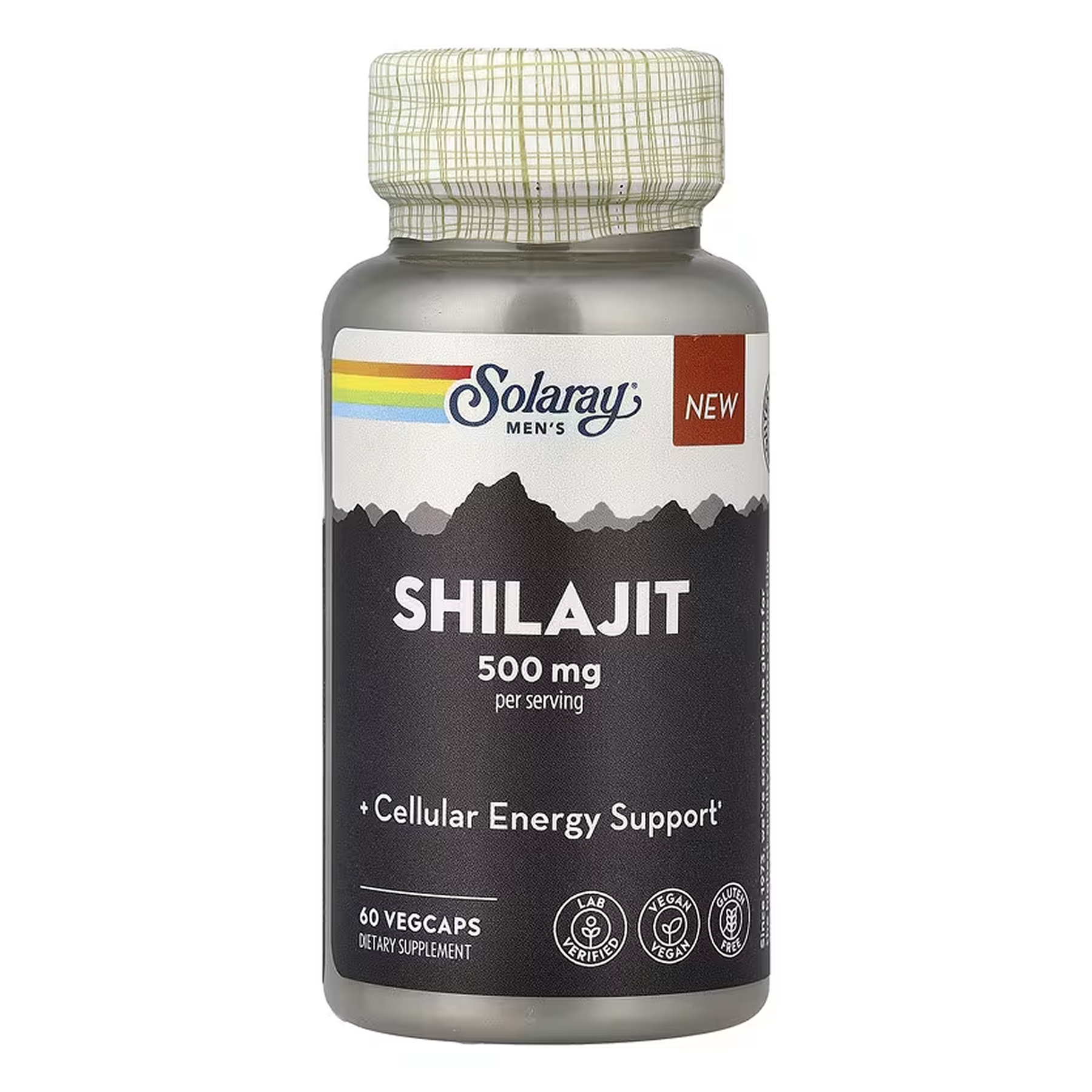 Solaray Shilajit 500 мг, 60 рослинних капсул
