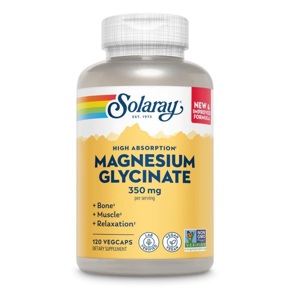 Magnesium Glycinate 350mg - 120 vcaps (Повреждена банка)
