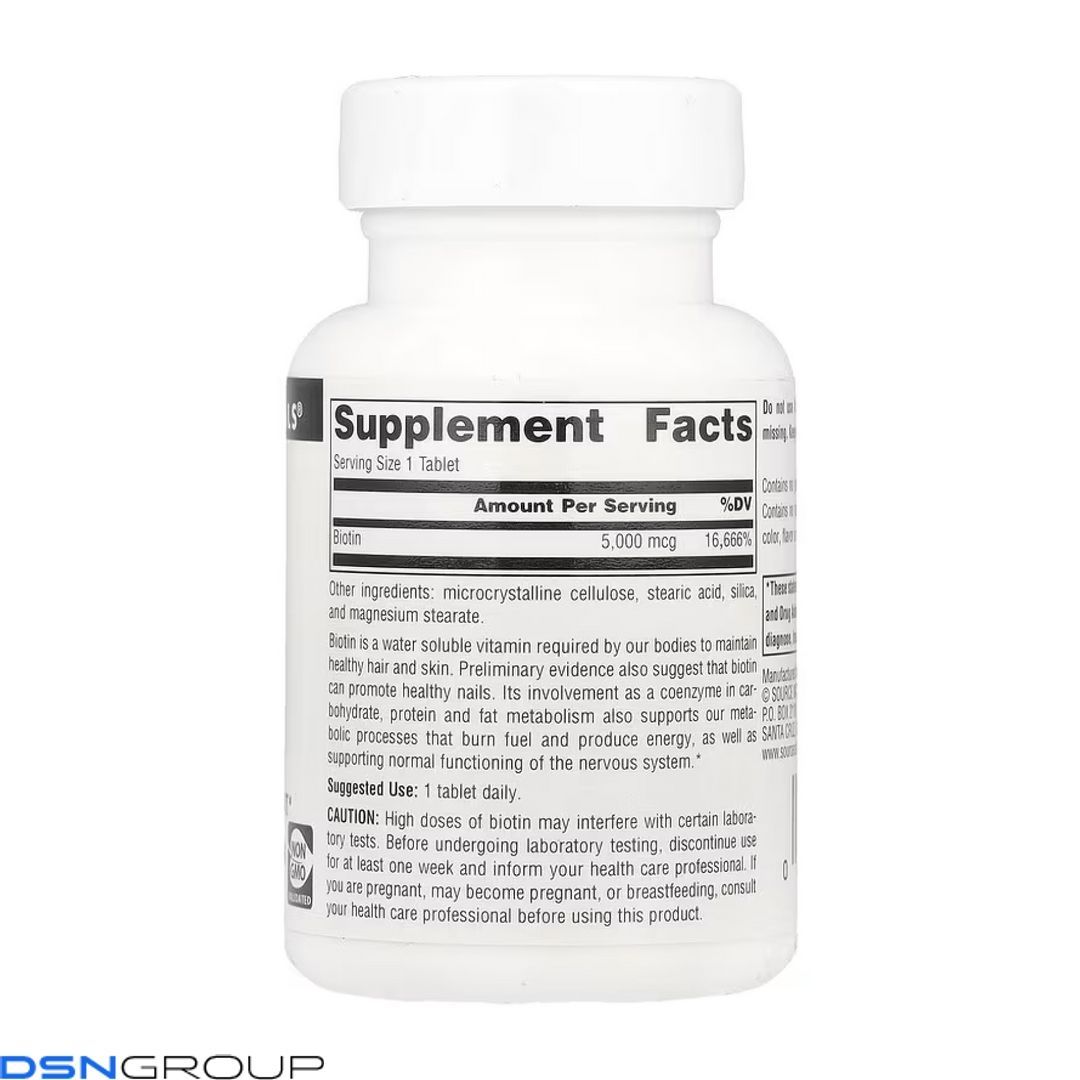 Biotin 5000mcg - 60 tabs 2023-10-4622 фото Biotin 5000mcg - 60 tabs