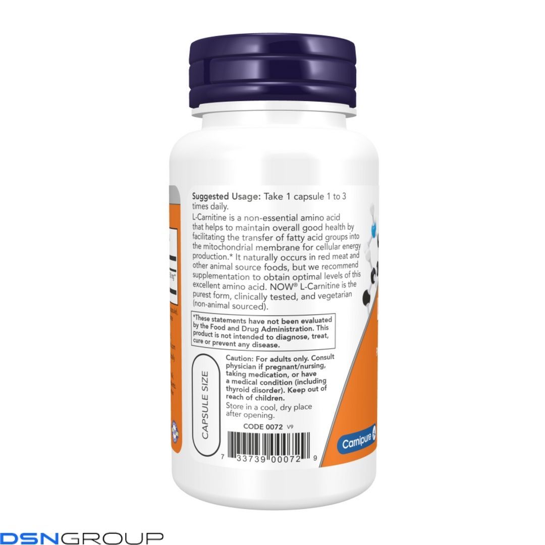 L-Carnitine 500mg - 60 vcaps