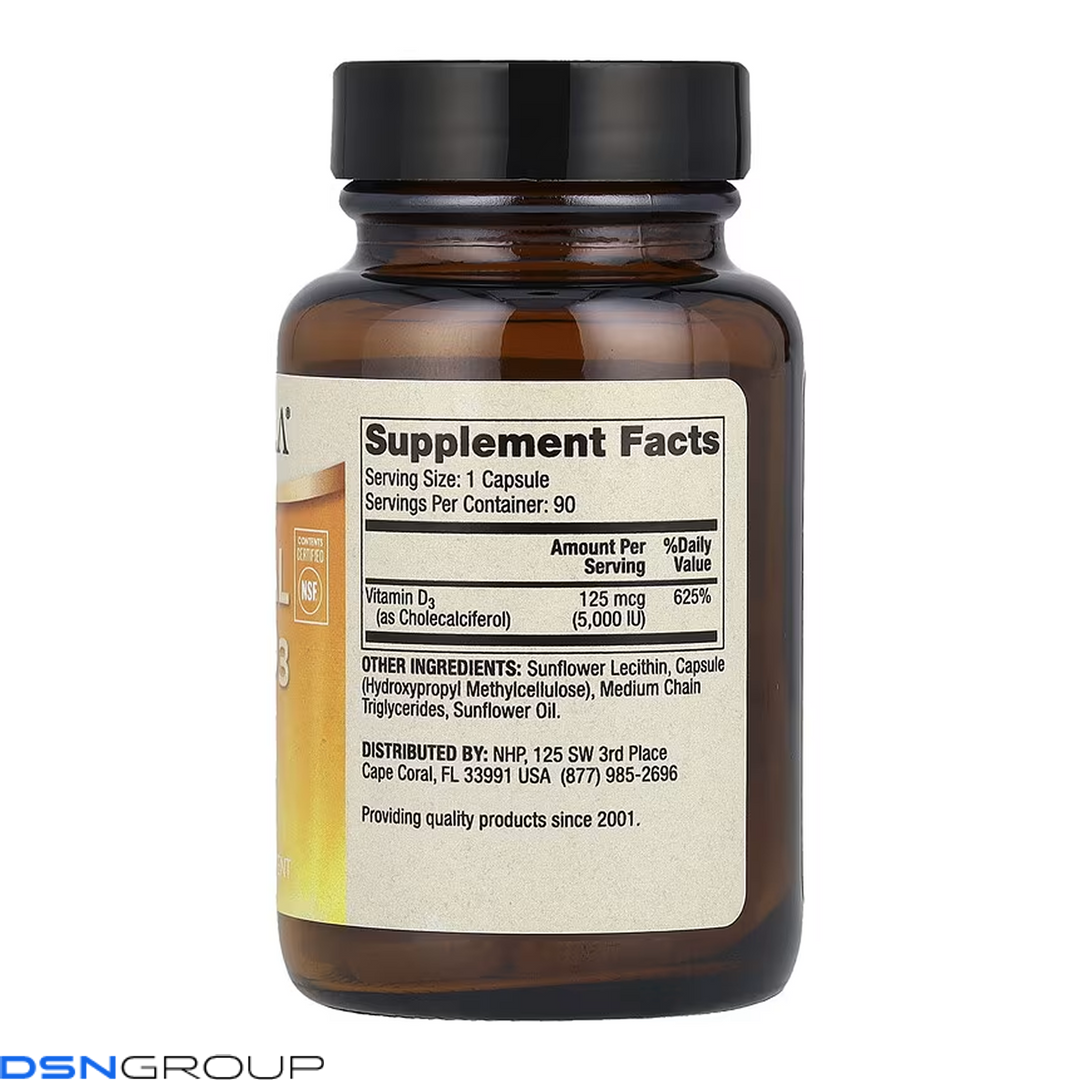 Liposomal Vitamin D3 5000 IU - 90 caps