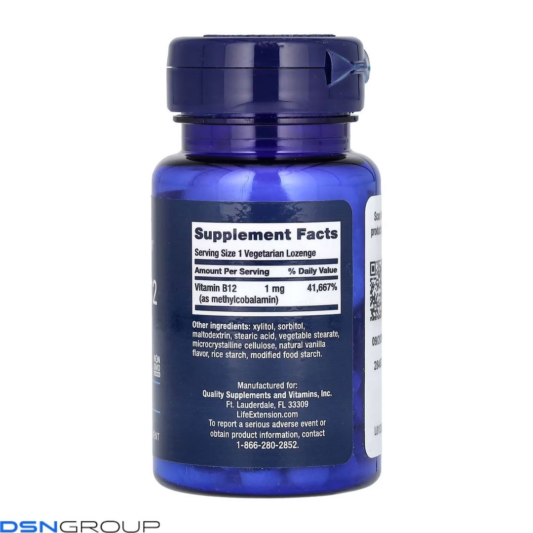 Vitamin B12 Methylcobalamin 1 mg - 60 vcaps