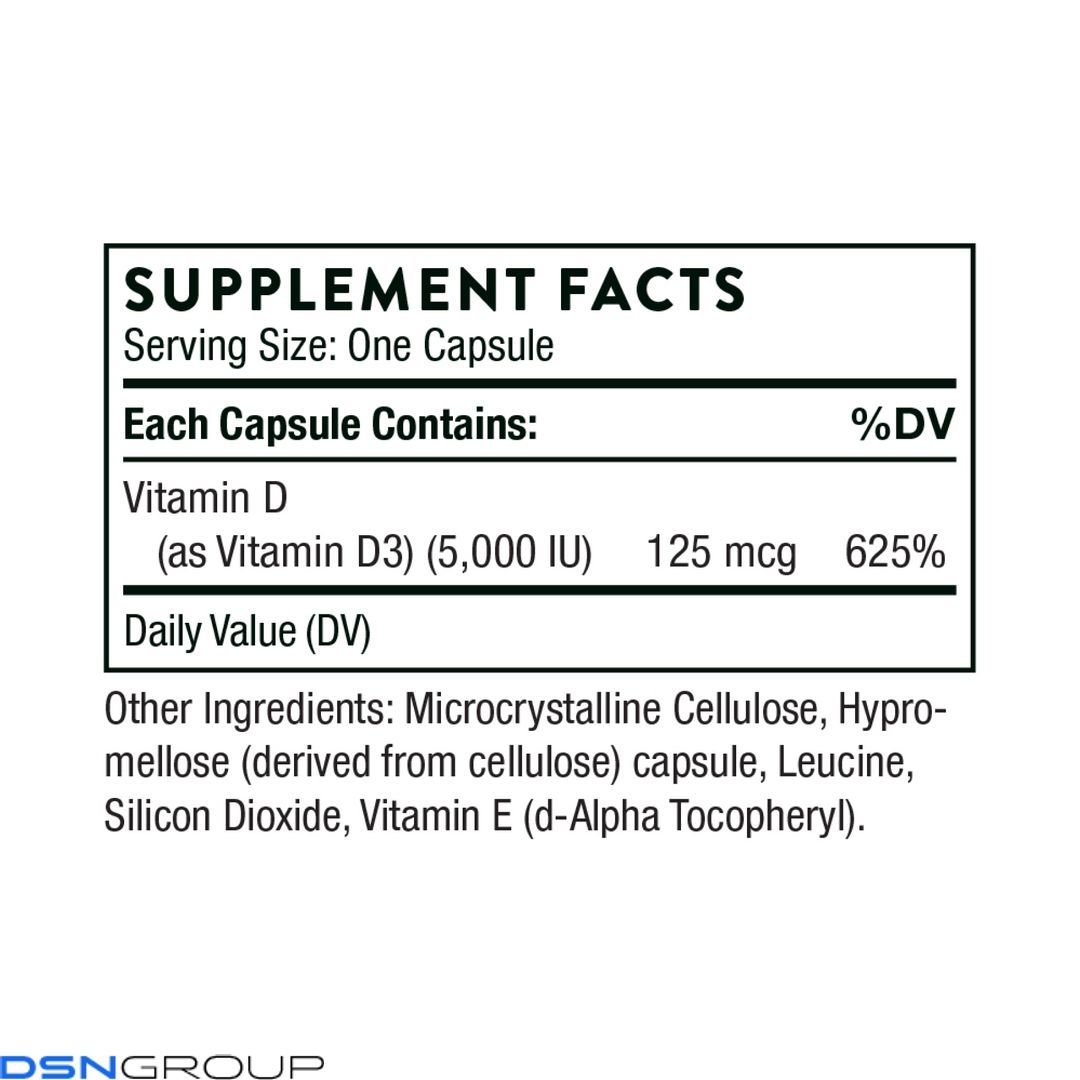 Vitamin D-5000 NSF - 60 caps