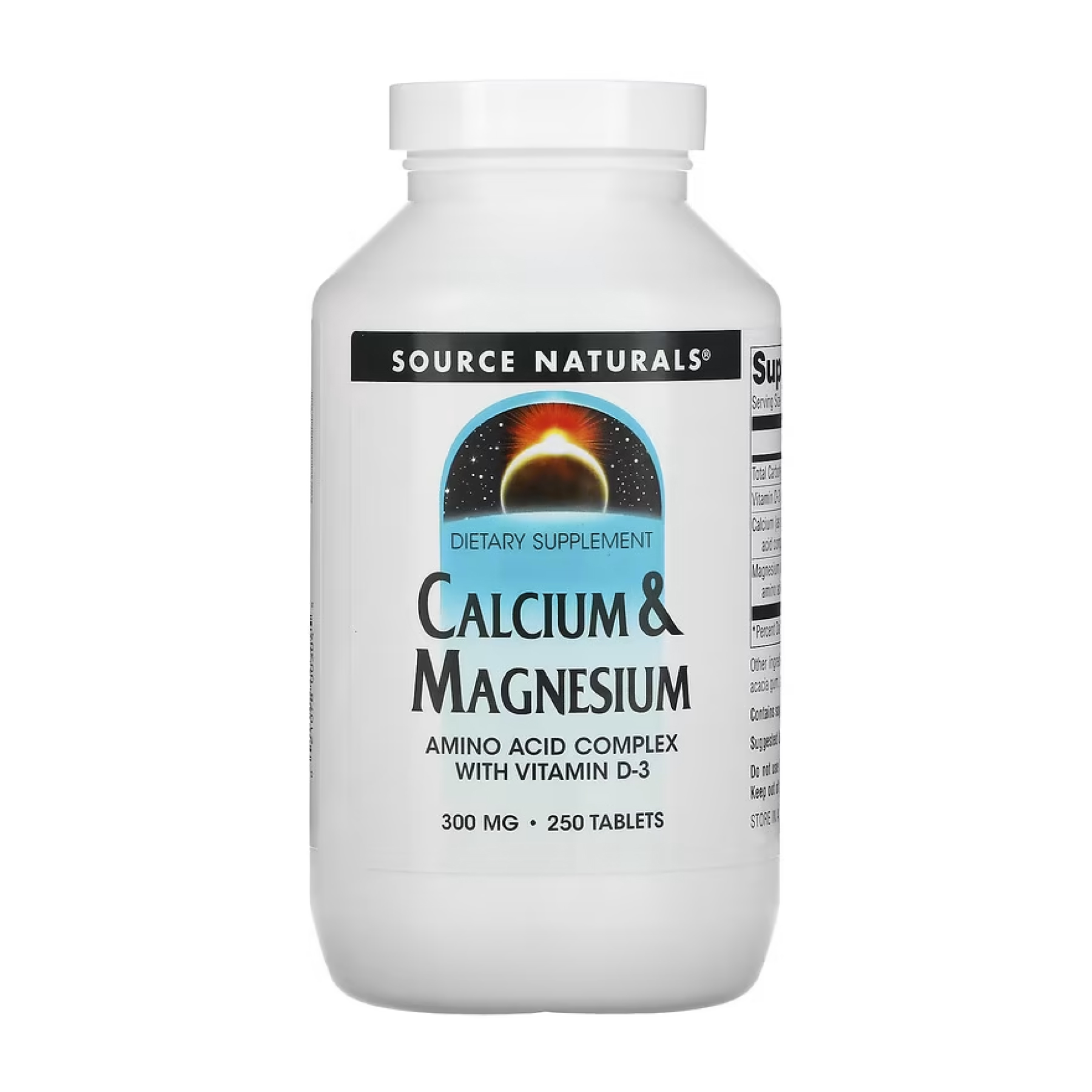 Кальцій і магній Source Naturals, 250 таблеток