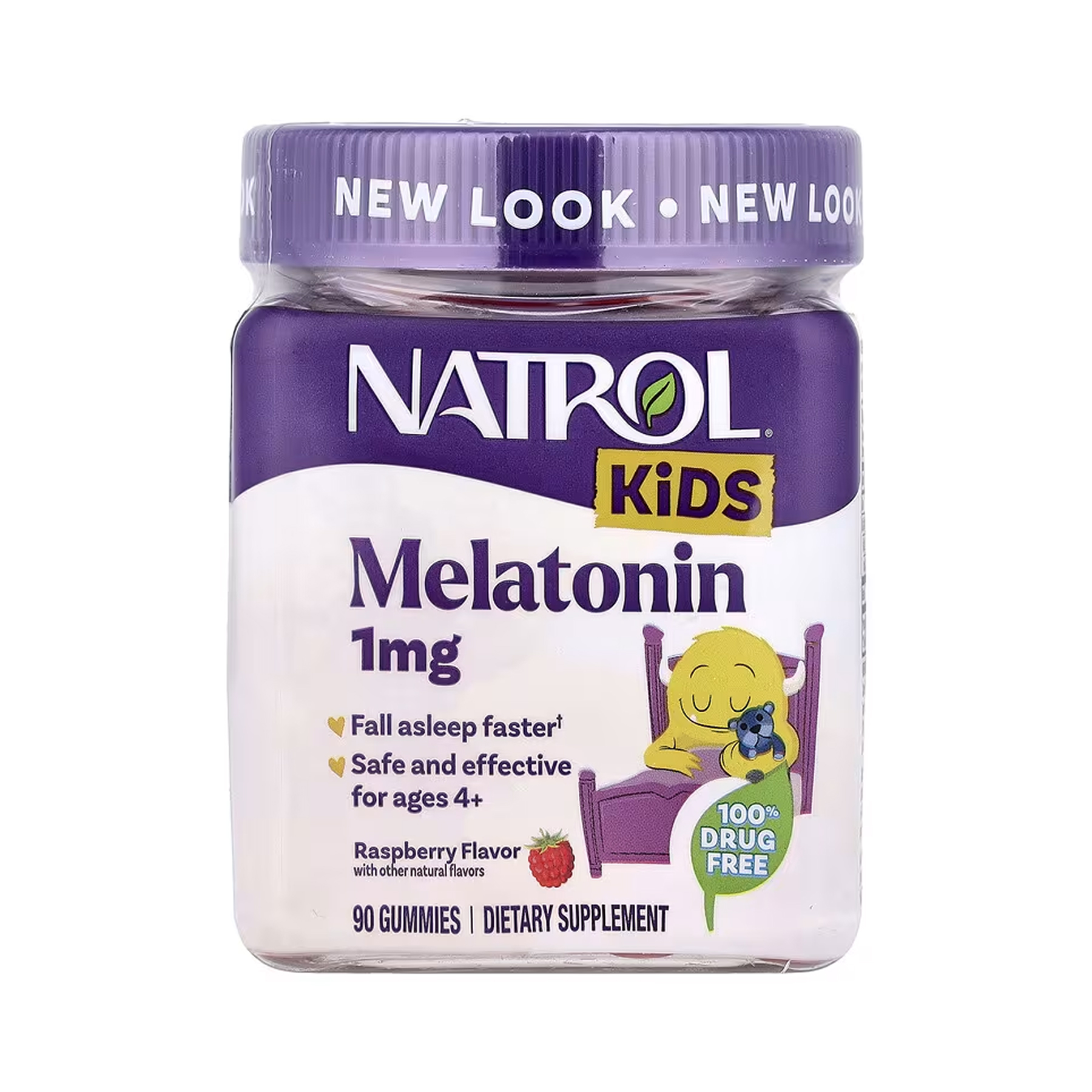 Дитячий мелатонін Natrol 1 мг, 90 жувальних пастилок