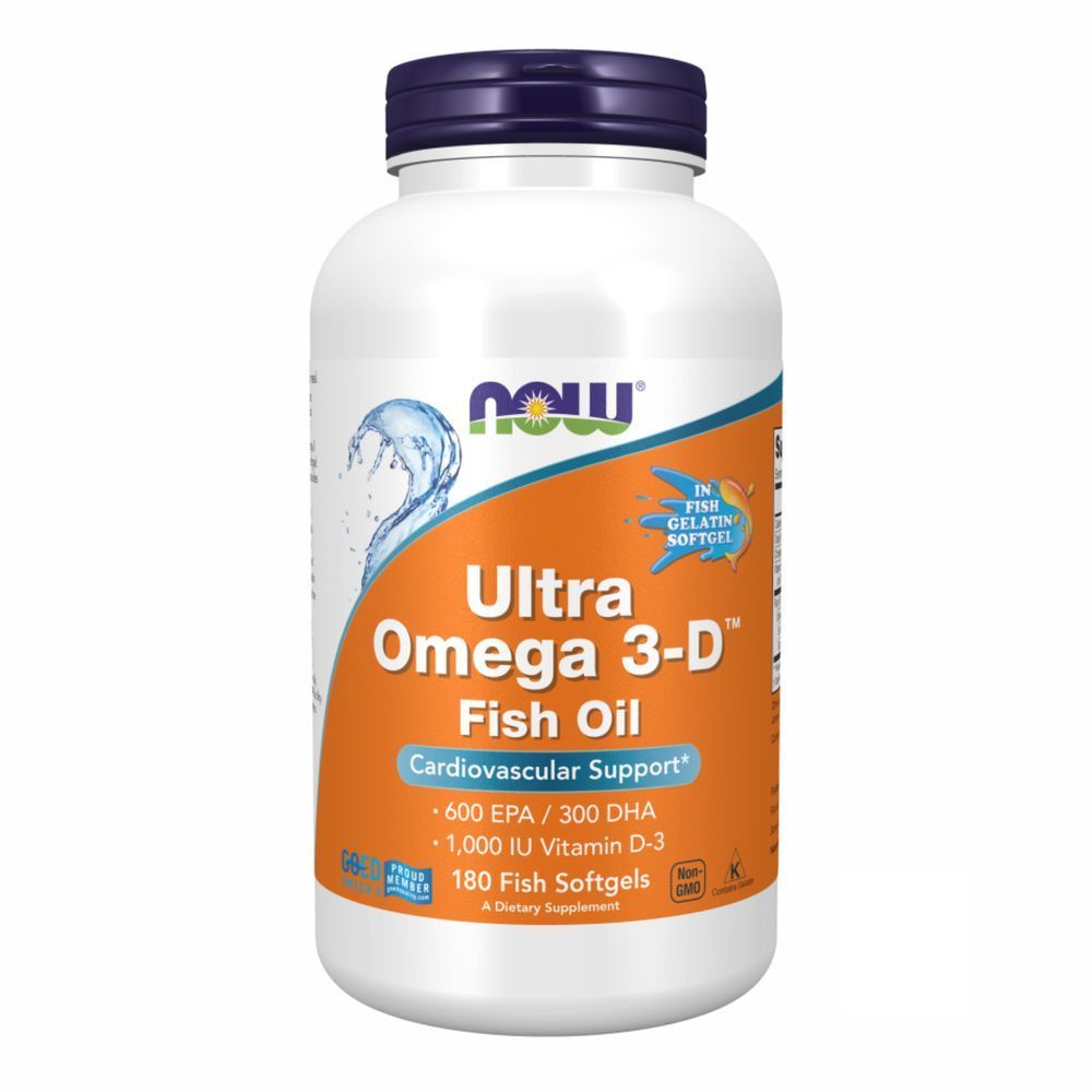 (12.02 Ожидание) Ultra Omega 3-D&trade; Fish Oil - 180 Fish Softgels