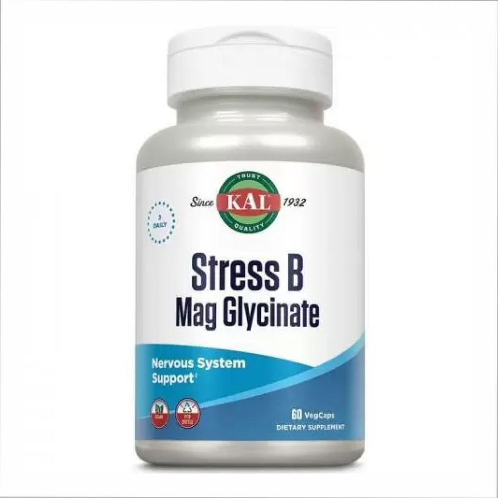 Stress B Magnesium Glycinate - 60 vcaps (Без этикетки)