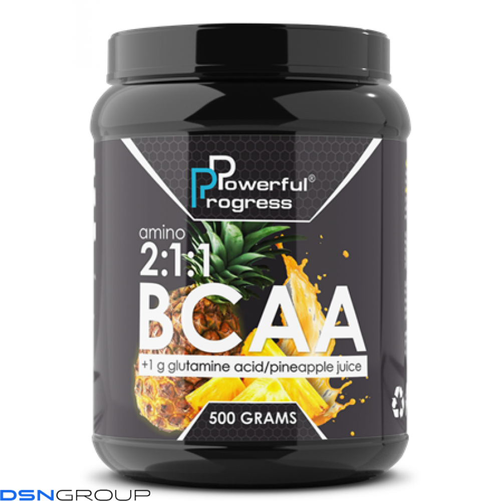 BCAA 2:1:1 + Glutamine - 500g Pineapple 100-42-2394736-20 фото BCAA 2:1:1 + Glutamine - 500g Pineapple