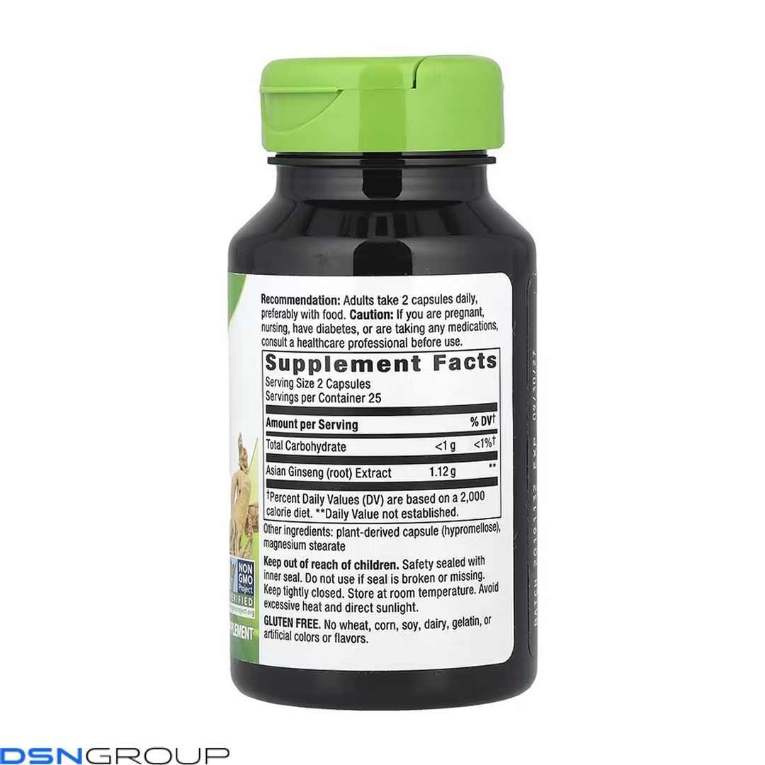 Asian Ginseng - 50 vcaps