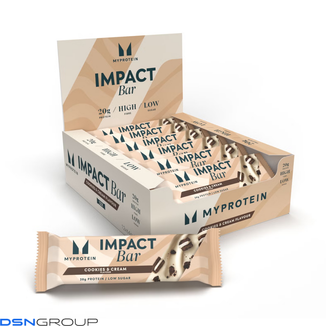 Impact Bar - 12x64g Cookies Cream 2023-10-7375 фото Impact Bar - 12x64g Cookies Cream