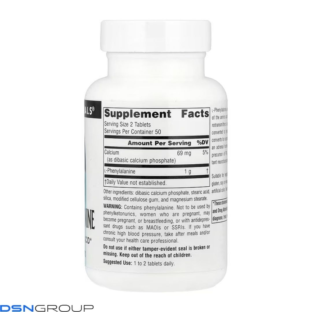 L-Phenylalanine 500mg - 100 tabs