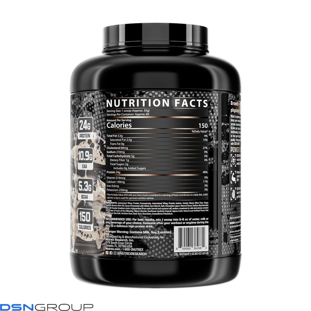 100% Whey Protein - 2265g Vanilla