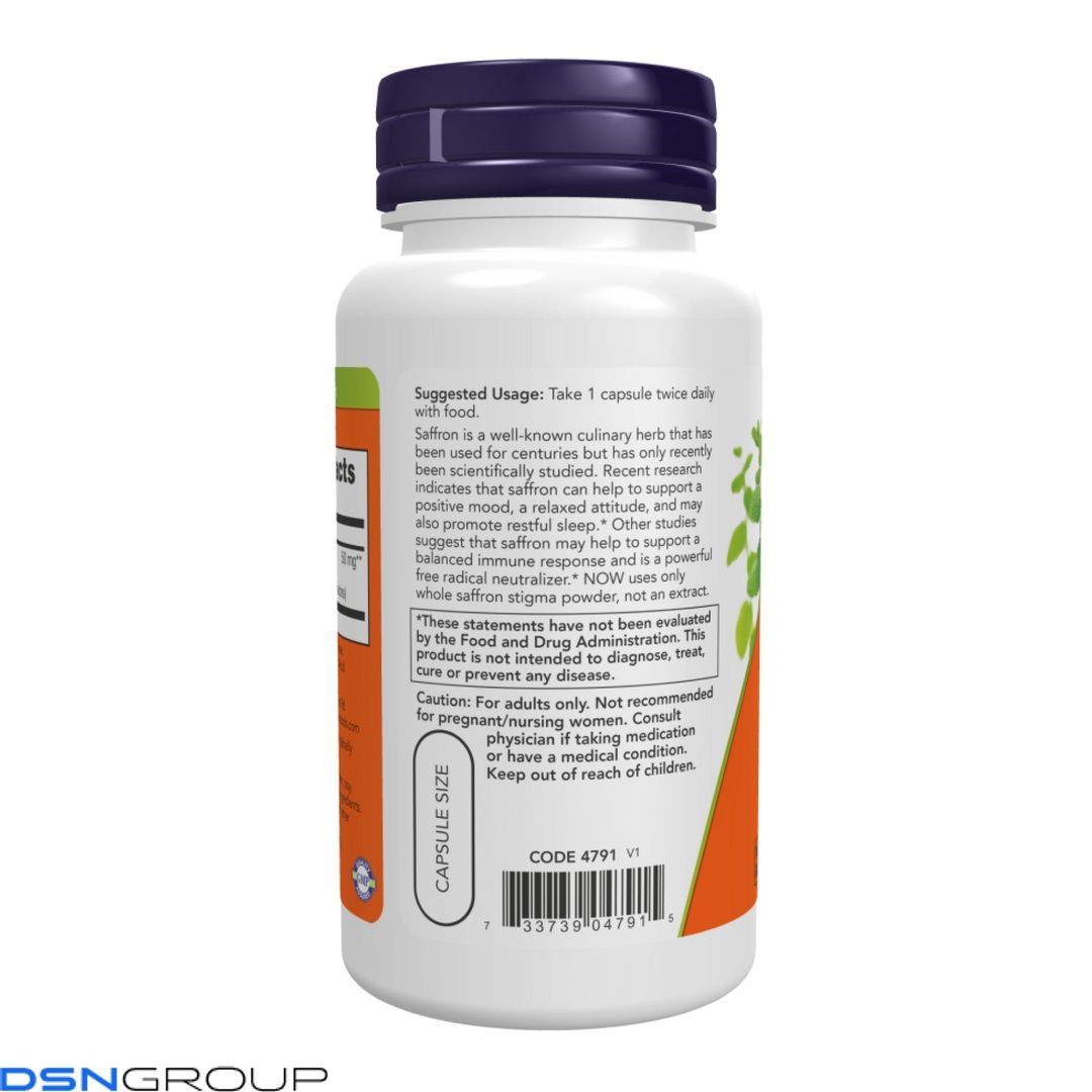 Saffron 50mg - 60 vcaps