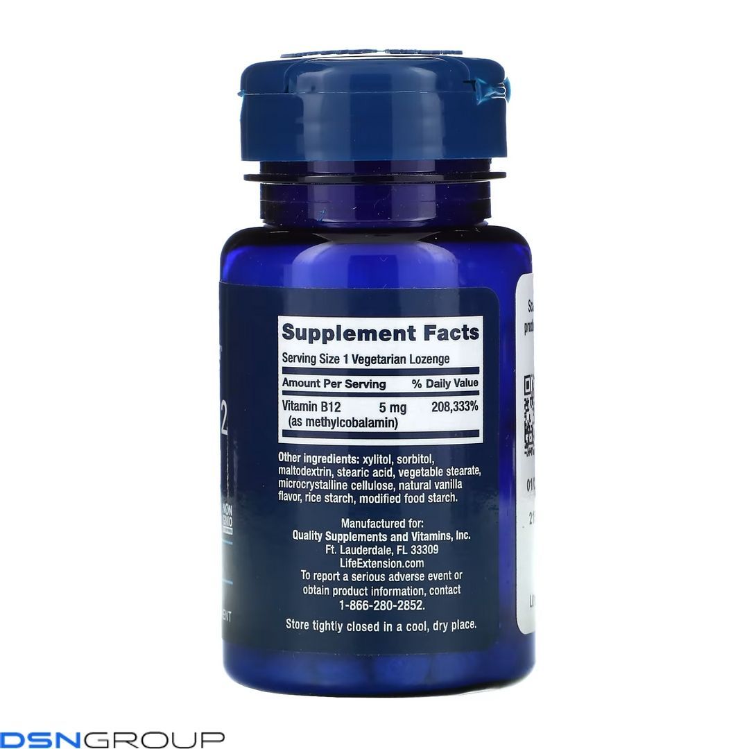 Vitamin B12 Methylcobalamin 5 mg - 60 vcaps
