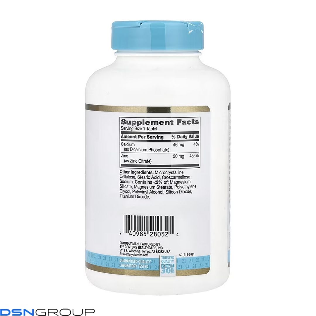 Zinc Citrate 50 mg - 360 tabs