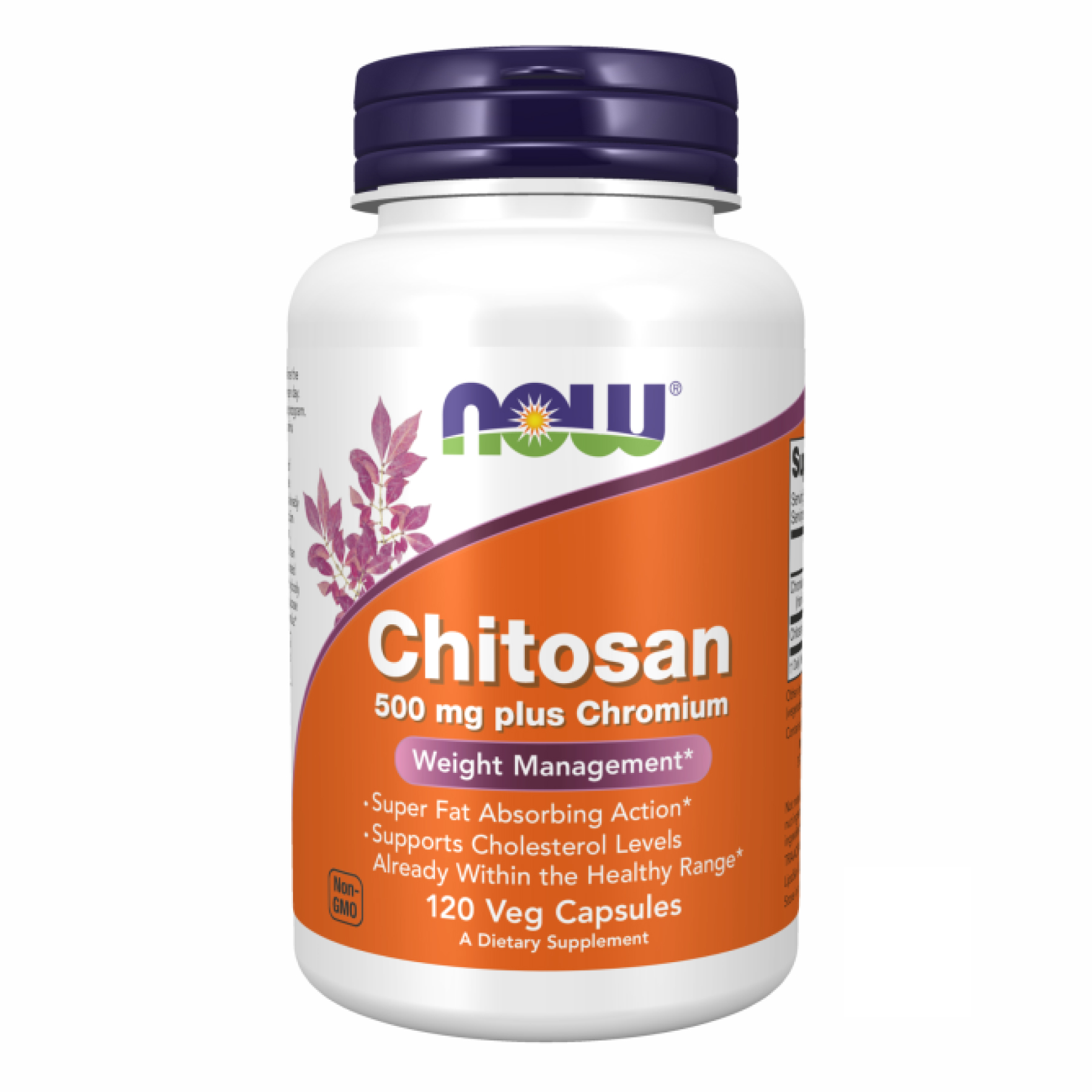 Хітозан NOW Foods Chitosan з хромом, 500 мг, 120 капсул