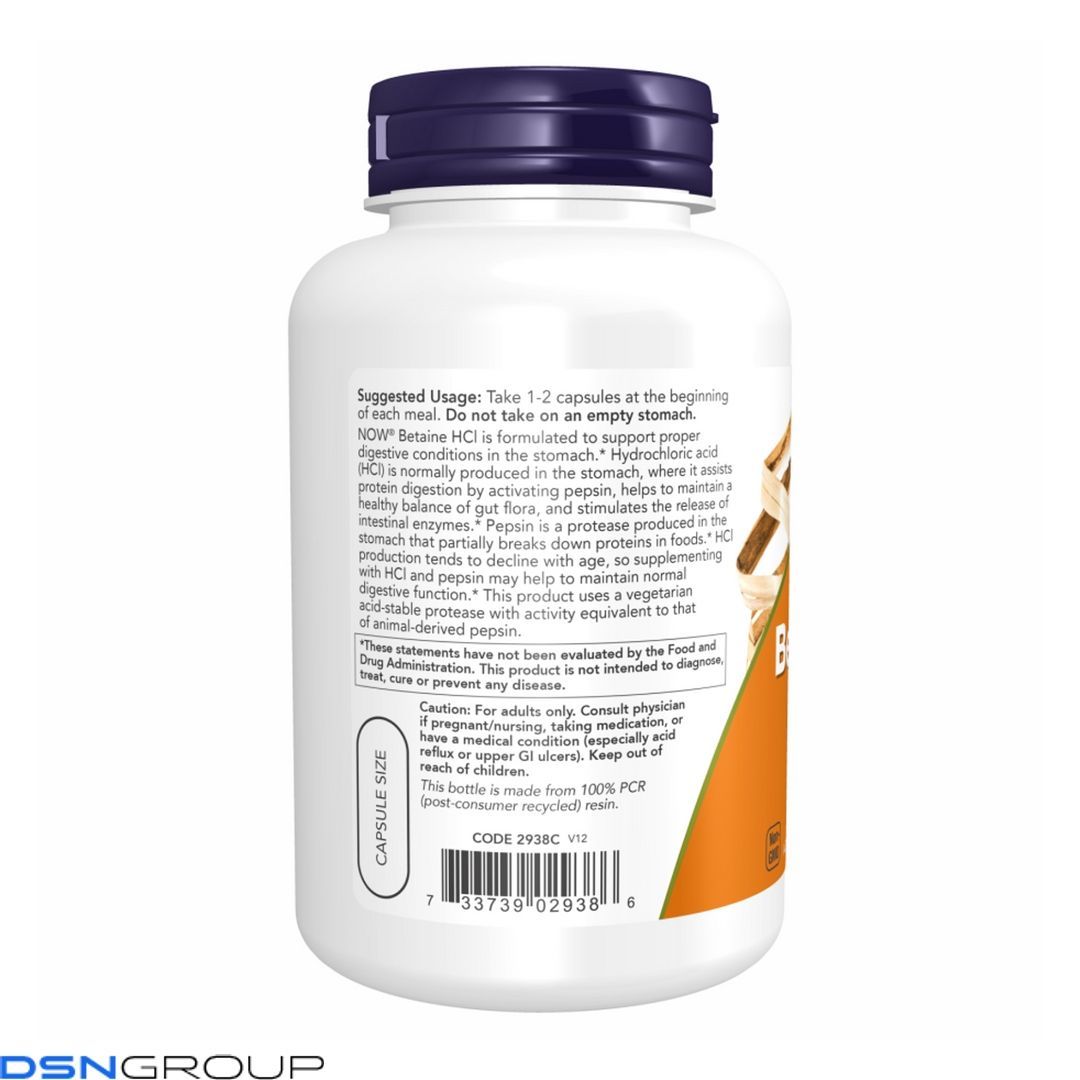 Betaine HCI 648mg - 120vcaps
