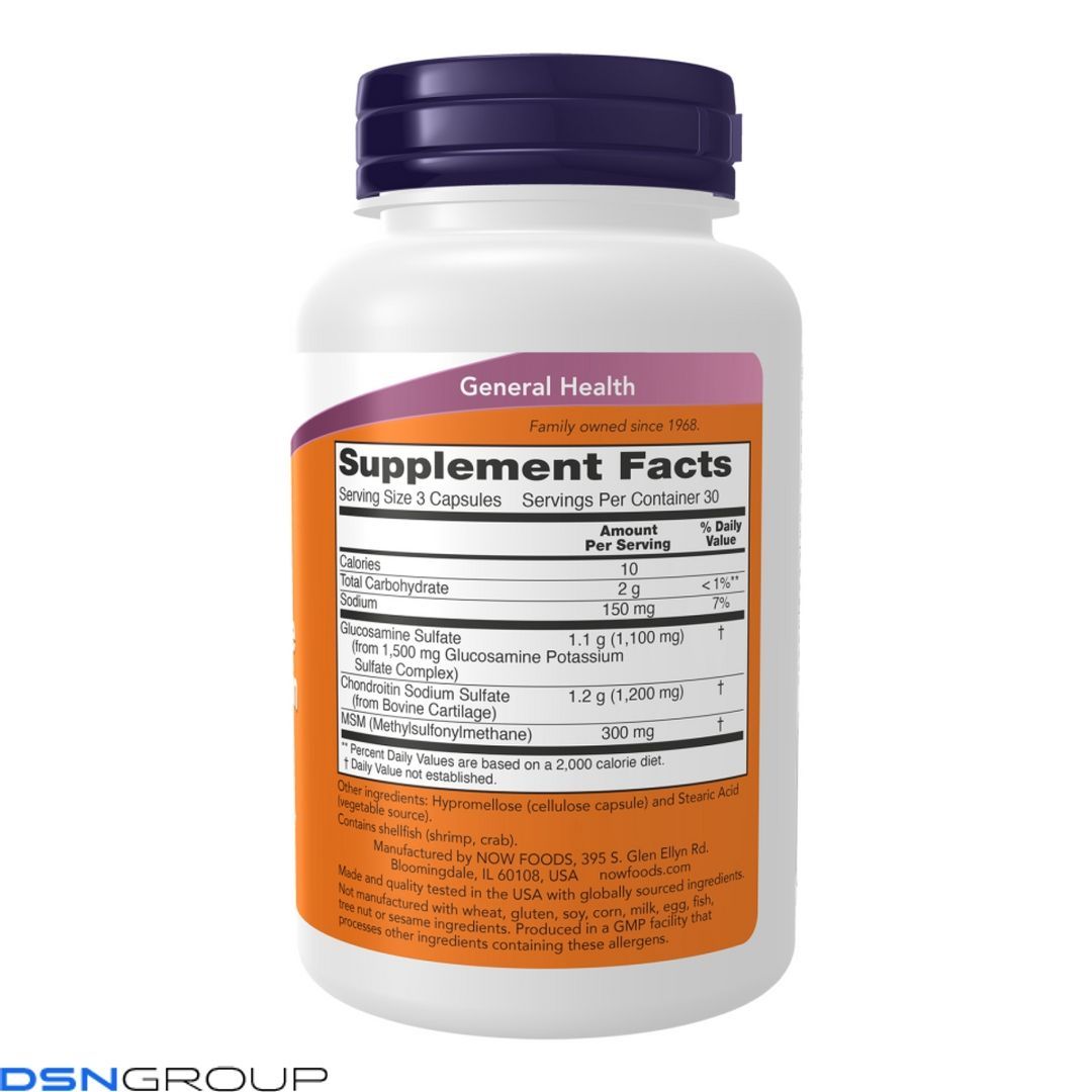 Glucosamine & Chondroitin with MSM - 90 vcaps