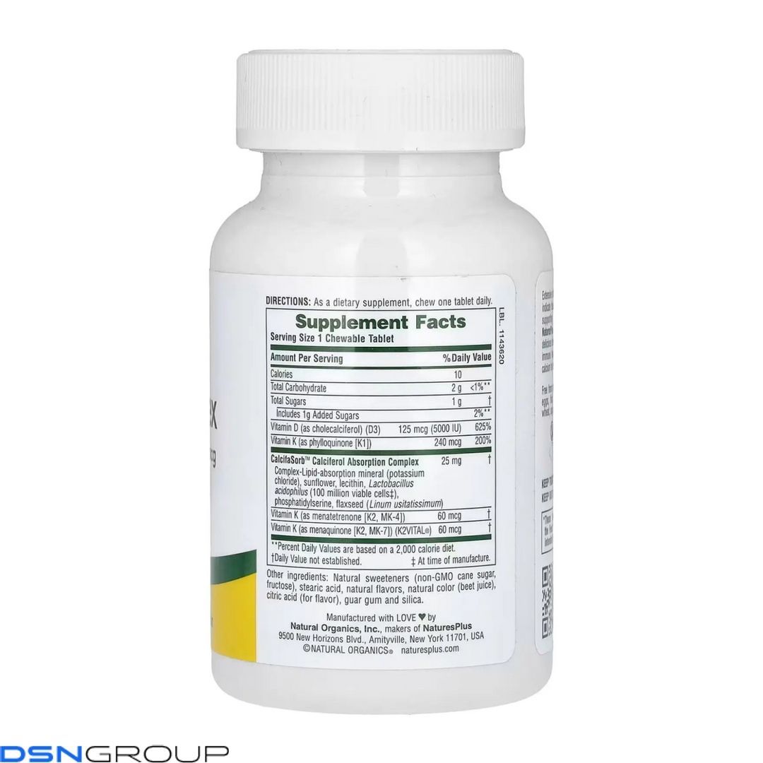 VIT D & K Complex 125mcg 5000 IU/ 240 mcg - 60 tabs