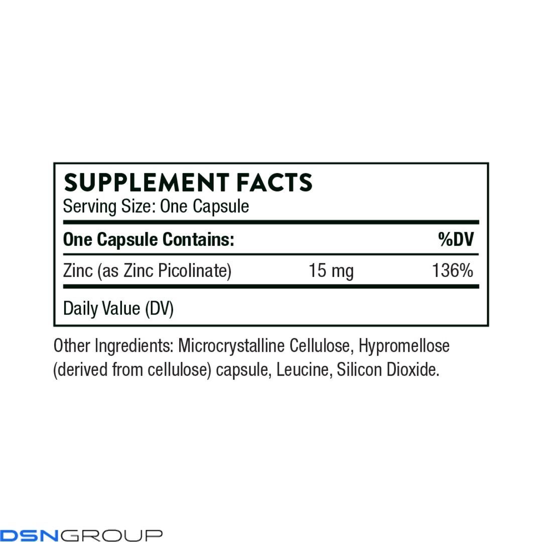 Zinc Picolinate 15 mg - 60 caps