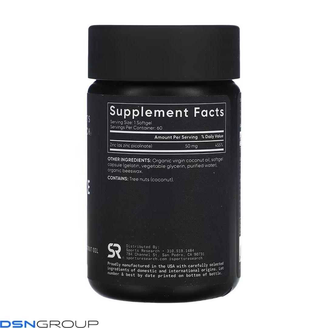 Zinc Picolinate 50mg - 60 softgels