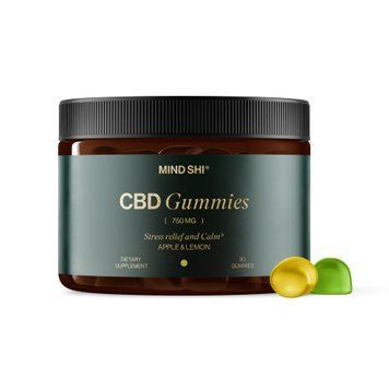 CBD Gummies Full Spectrum 750 mg Apple & Lemon - 30 gummies (10+2 в подарок!)