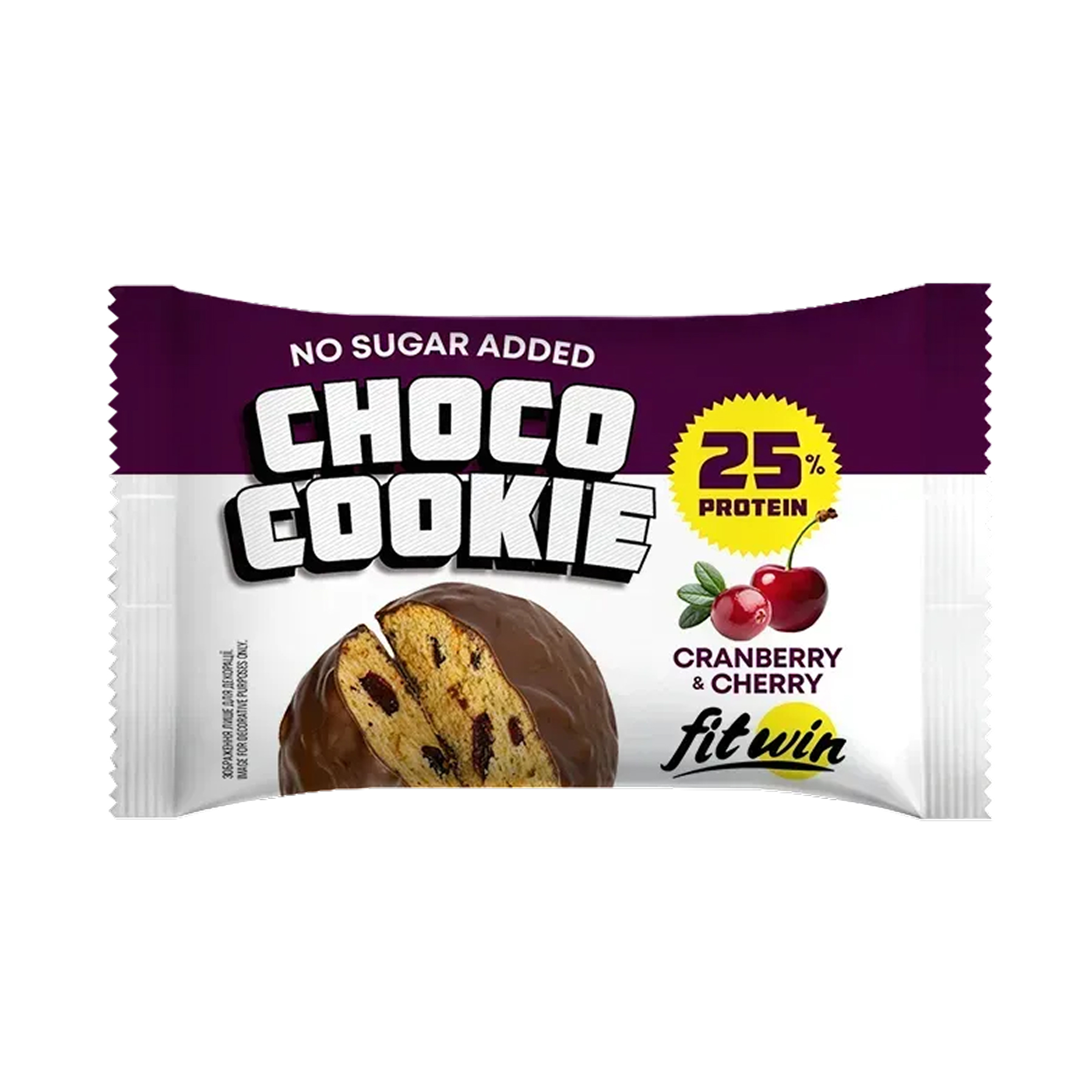 Протеїнове печиво Choco Cookie, журавлина та вишня