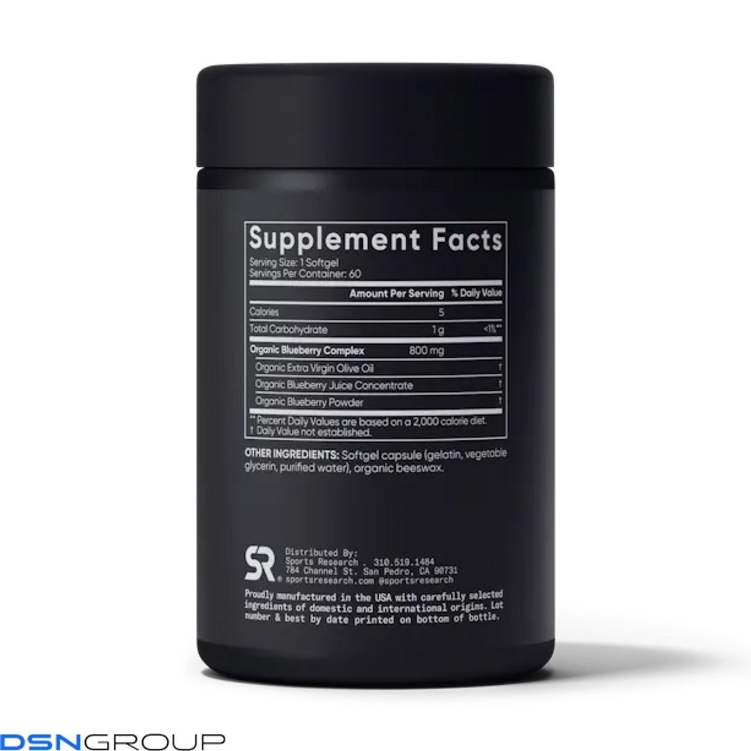 Blueberry Concentrate 800mg - 60 softgels
