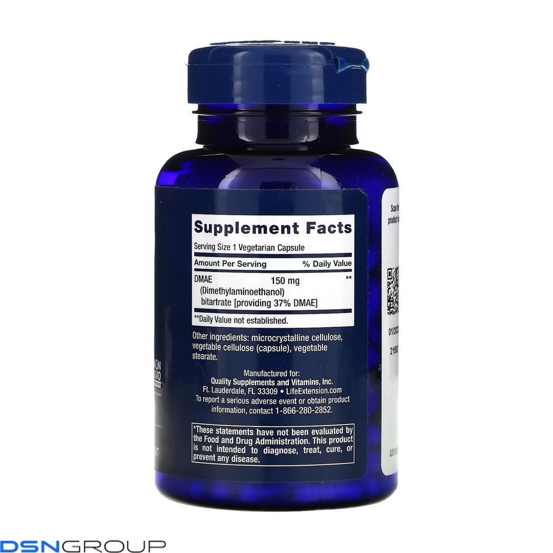 DMAE Bitartrate 150mg - 200 vcaps