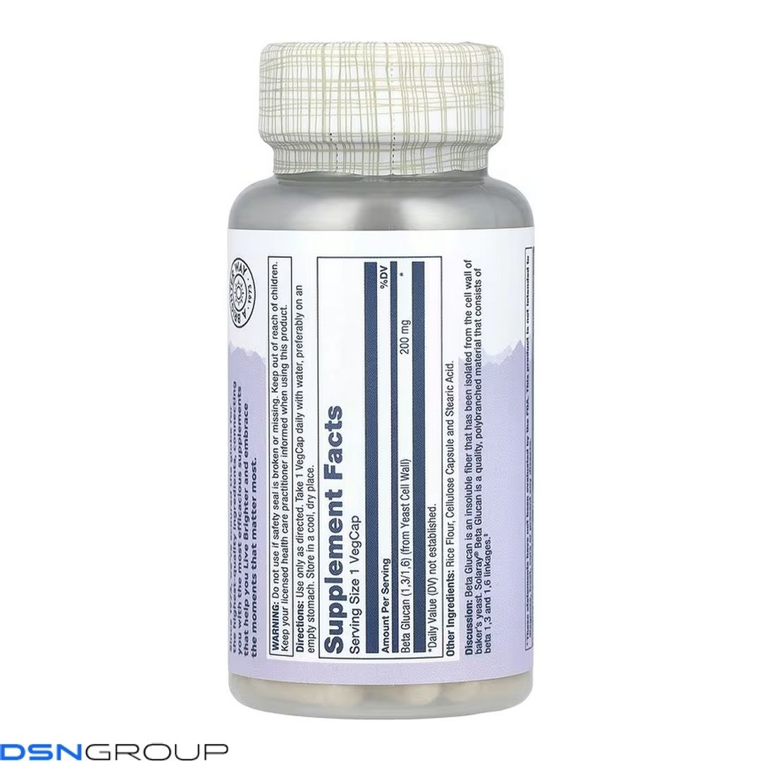 High Potency Beta Glucan 200mg - 30 vcaps