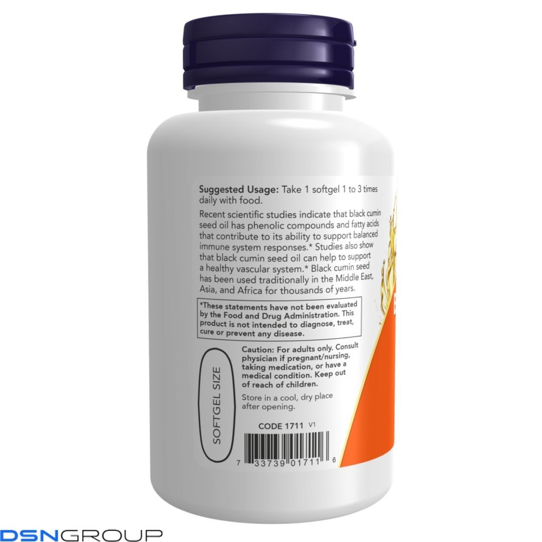 Black Cumin Seed Oil - 1,000mg - 60 sgels