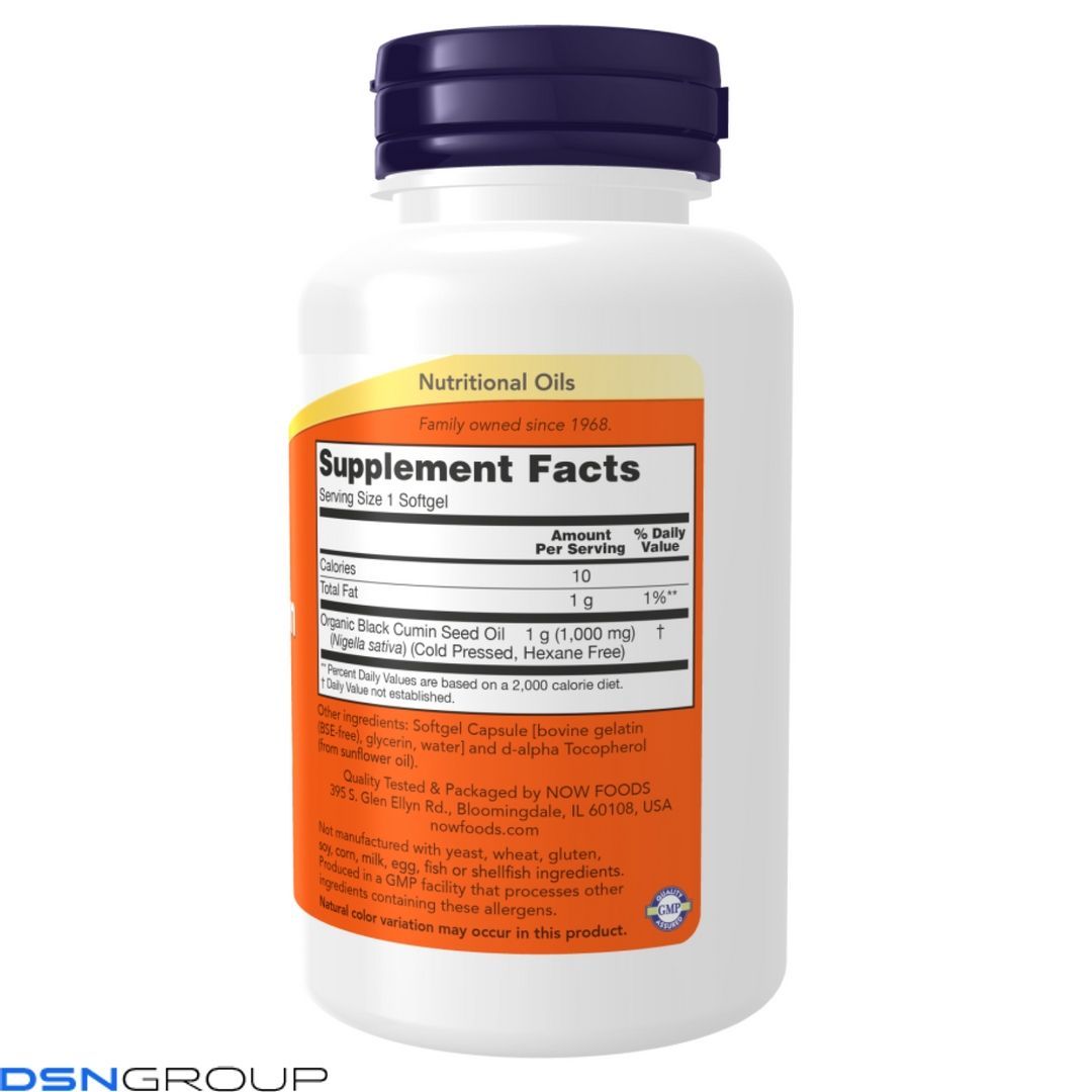 Black Cumin Seed Oil - 1,000mg - 60 sgels