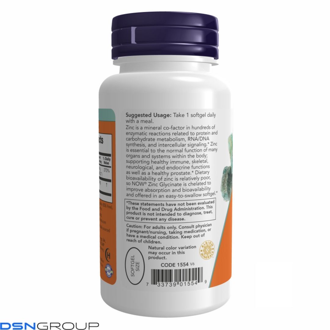 Zinc Glycinate 30mg - 120 sgels 2022-10-0048 фото Zinc Glycinate 30mg - 120 sgels