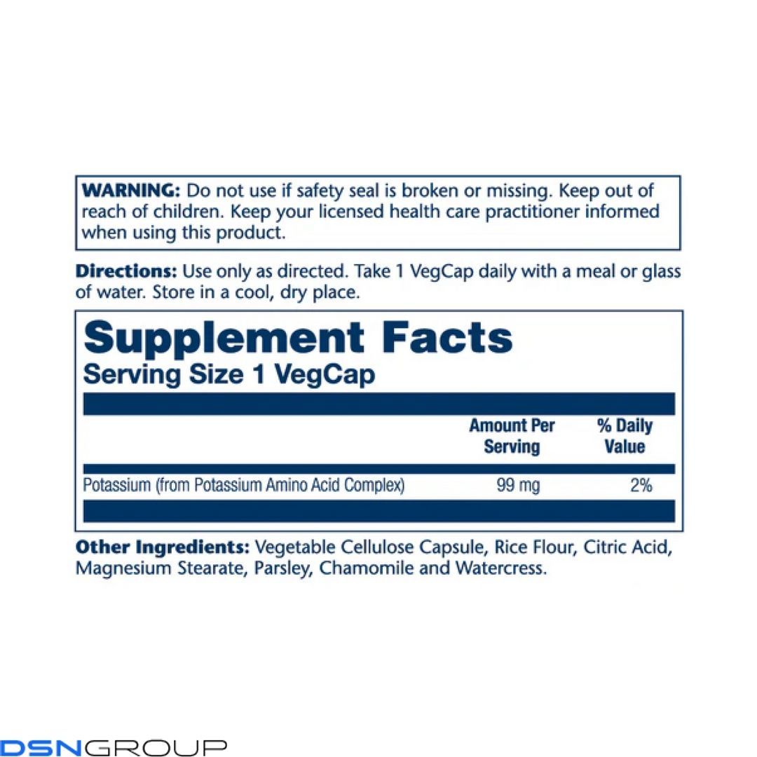 Potassium 99mg - 100 vcaps