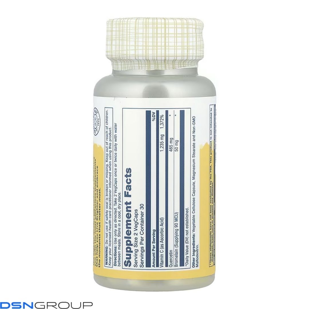 Quercetin Bromelain & Vitamin C - 60 vcaps