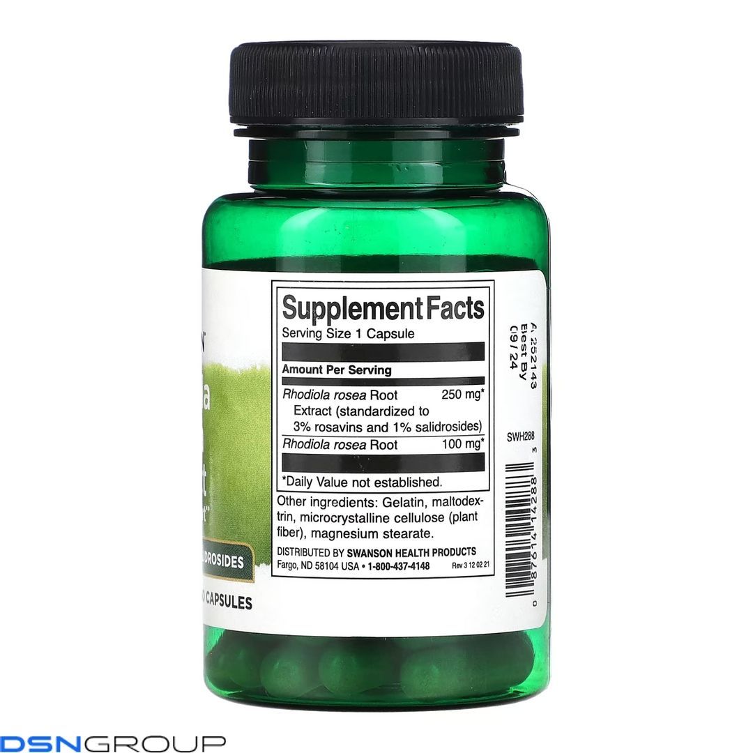 Rhodiola Rosea Extract - 60 caps 2023-10-4057 фото Rhodiola Rosea Extract - 60 caps
