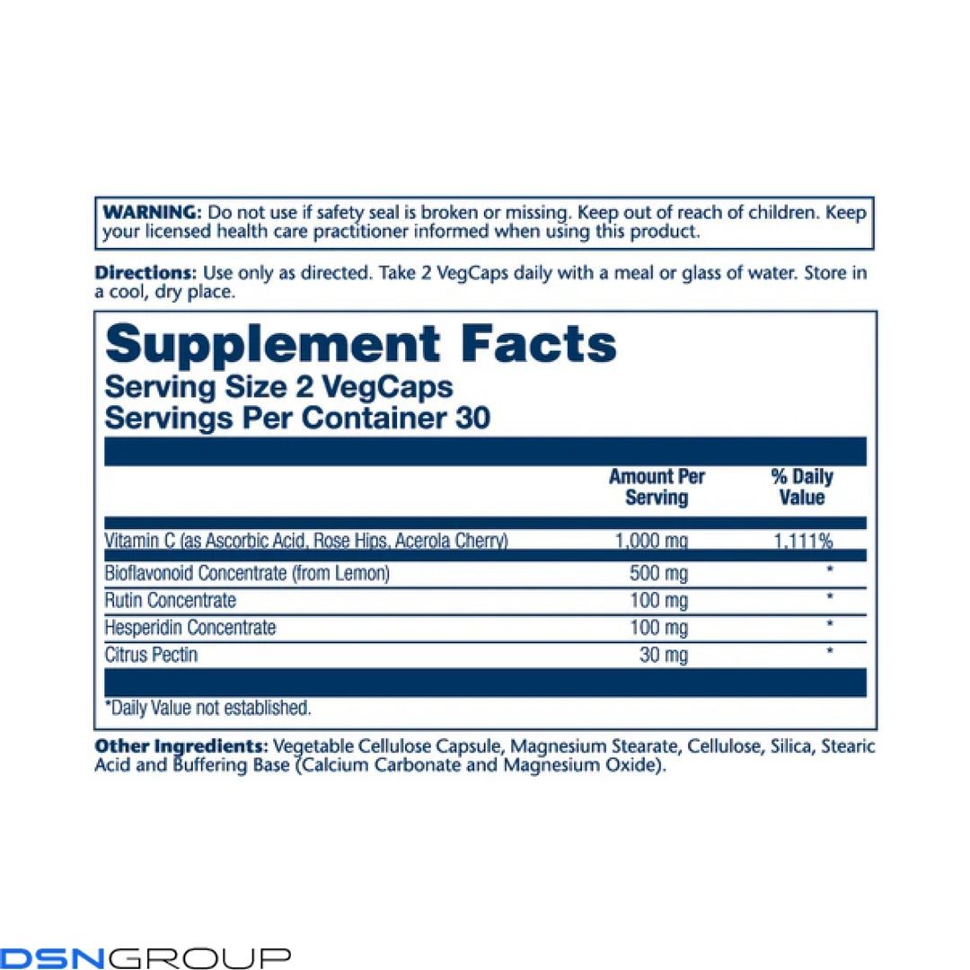 Super Bio Vitamin C 1000mg - 100 vcaps