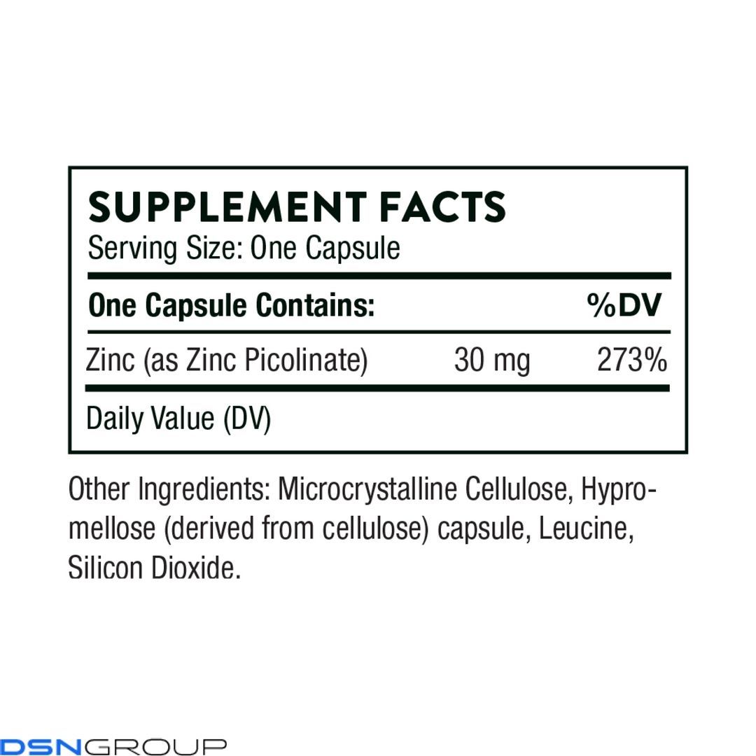 Zinc Picolinate 30 mg - 60 caps