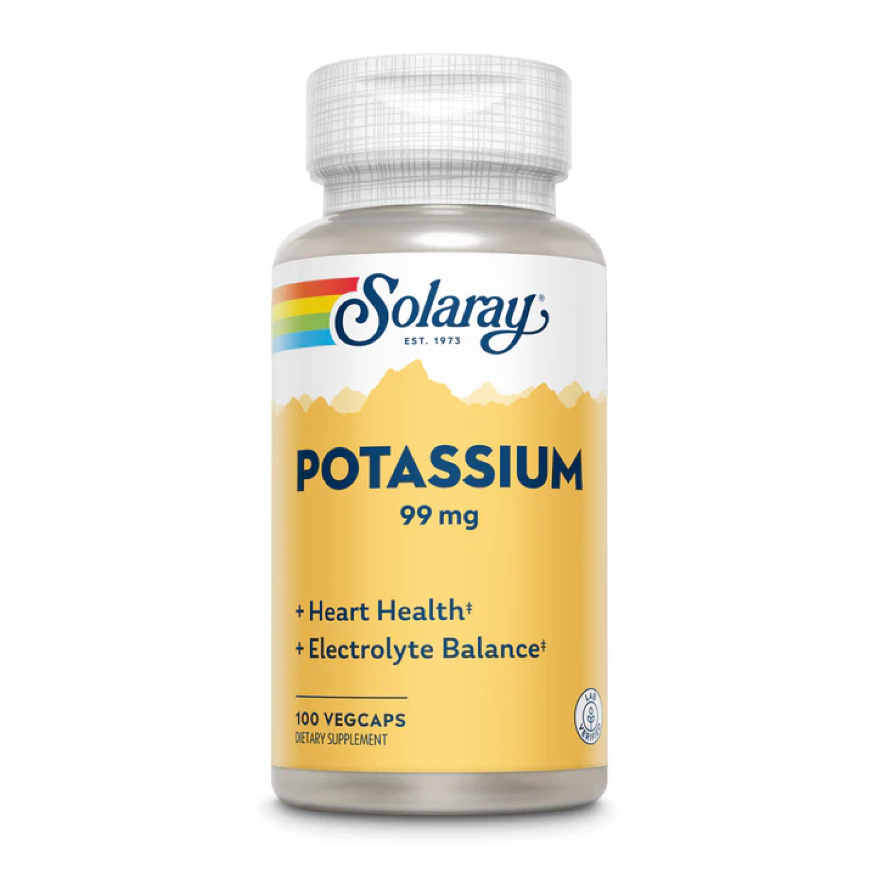 Калій Solaray Potassium 99 мг, 100 вегетаріанських капсул