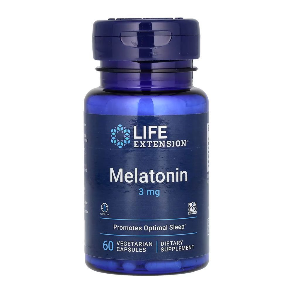 Melatonin 3 mg - 60 vcaps (Повреждена банка)