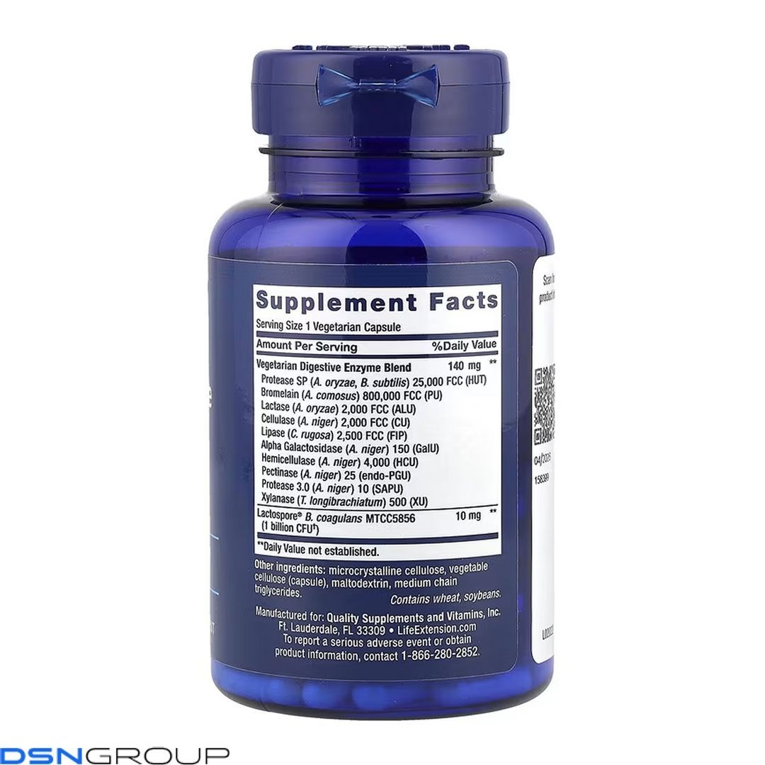 Enhanced Super Digestive Enzymes and Probiotics - 60 vcaps
