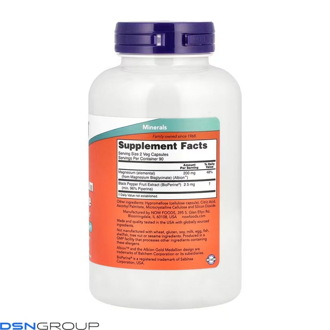 Magnesium Glycinate with BioPerine&reg; - 180 vcaps