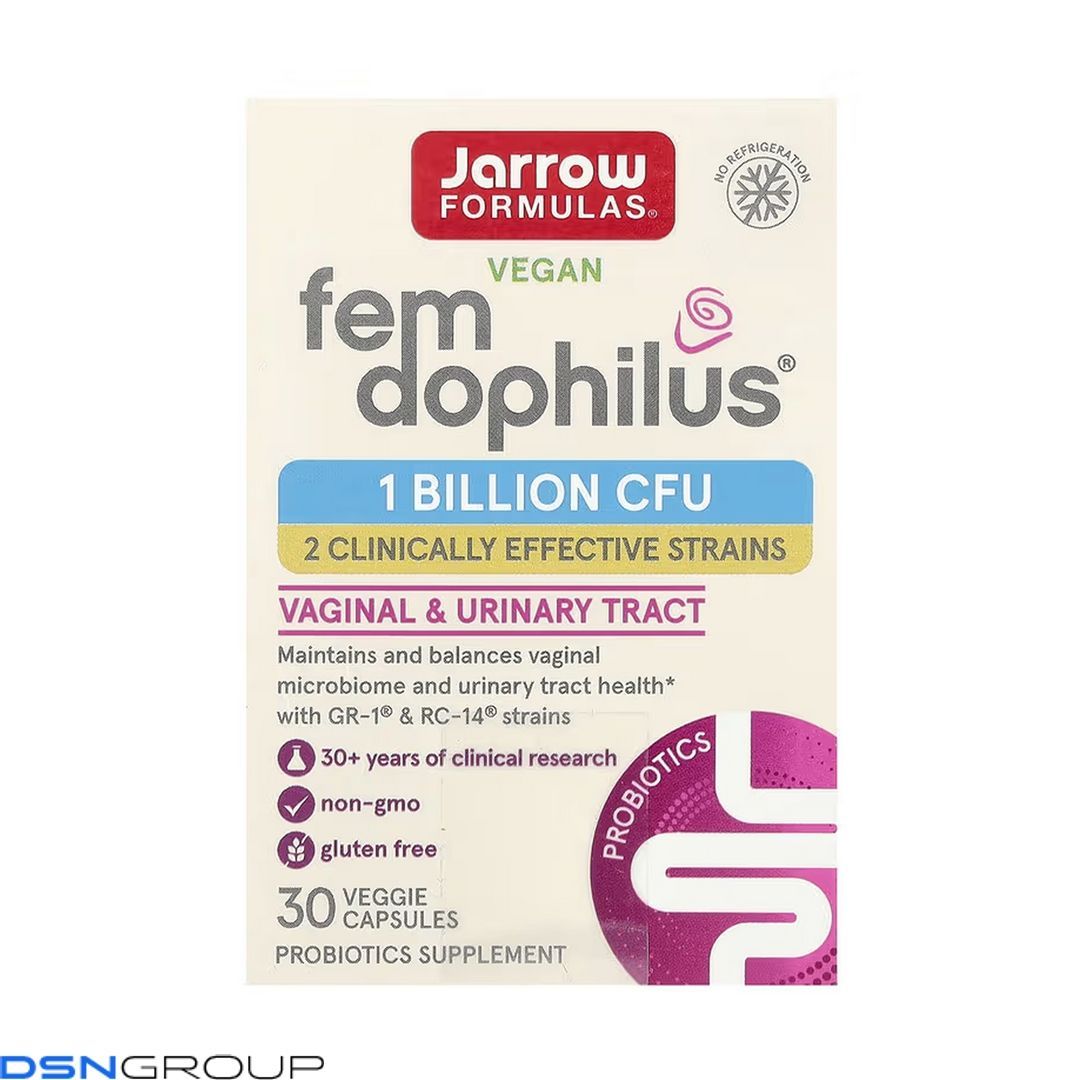 Vegan Fem Dophilus® 1 Billion Cfu - 30 vcaps (Пошкоджена банка) 2023-10-7409 фото Vegan Fem Dophilus® 1 Billion Cfu - 30 vcaps (Пошкоджена банка)