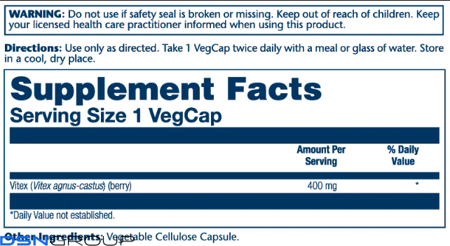 Vitex Berry Extract 400mg - 100 vcaps (Пошкоджена етикетка)