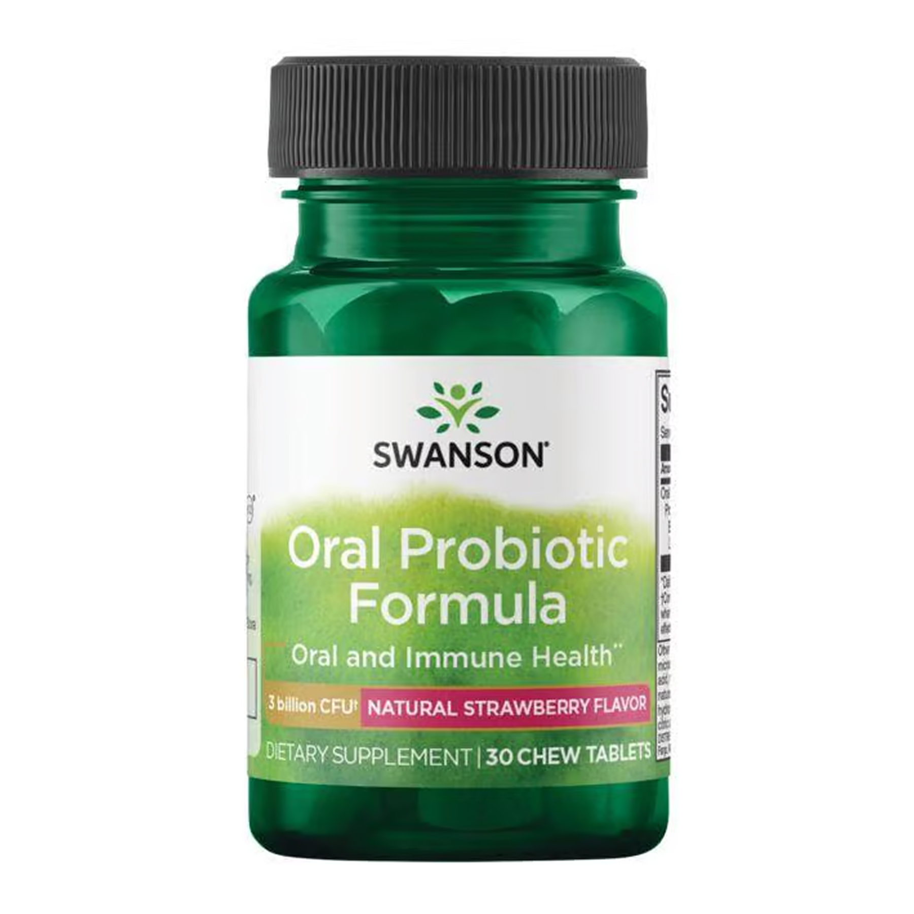 Пробіотик Swanson Oral Probiotic Formula BLIS K12, полуниця, 30 таблеток