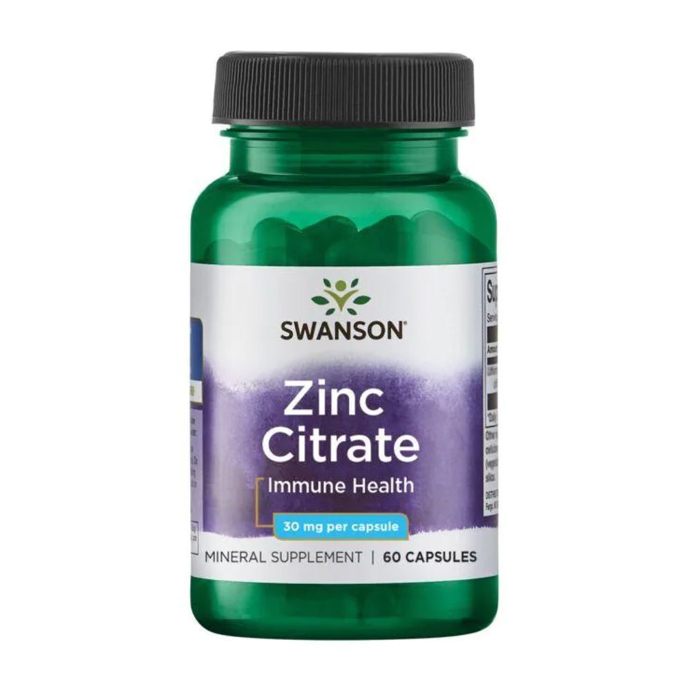 Zinc Citrate 30 mg - 60caps (Повреждена этикетка)