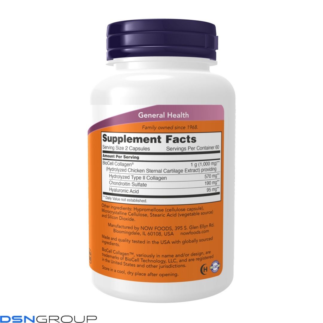 BioCell Collagen&reg; Hydrolyzed Type II - 120 vcaps
