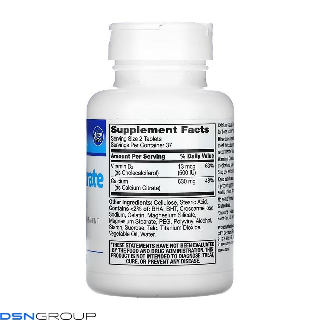 Calcium Citrate + D3 - 75 tabs 2023-10-7072 фото Calcium Citrate + D3 - 75 tabs