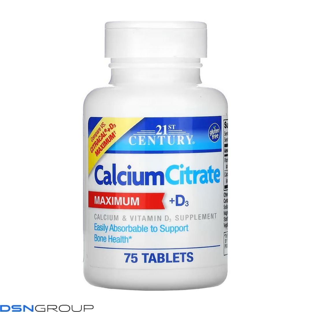 Calcium Citrate + D3 - 75 tabs 2023-10-7072 фото Calcium Citrate + D3 - 75 tabs