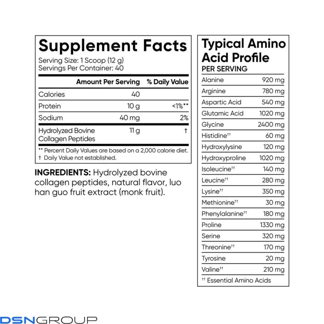 Collagen Peptides - 480g Vanilla Bean